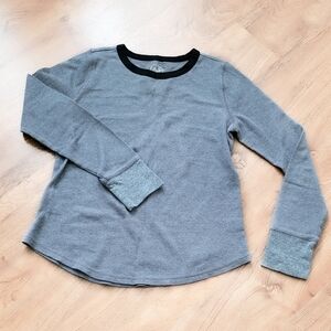 Gray Thermal Long Sleeve Top Size XL
